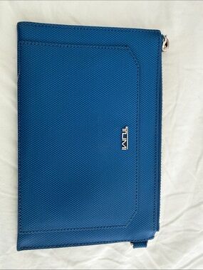 Tumi Royal Blue Zip Travel Wallet